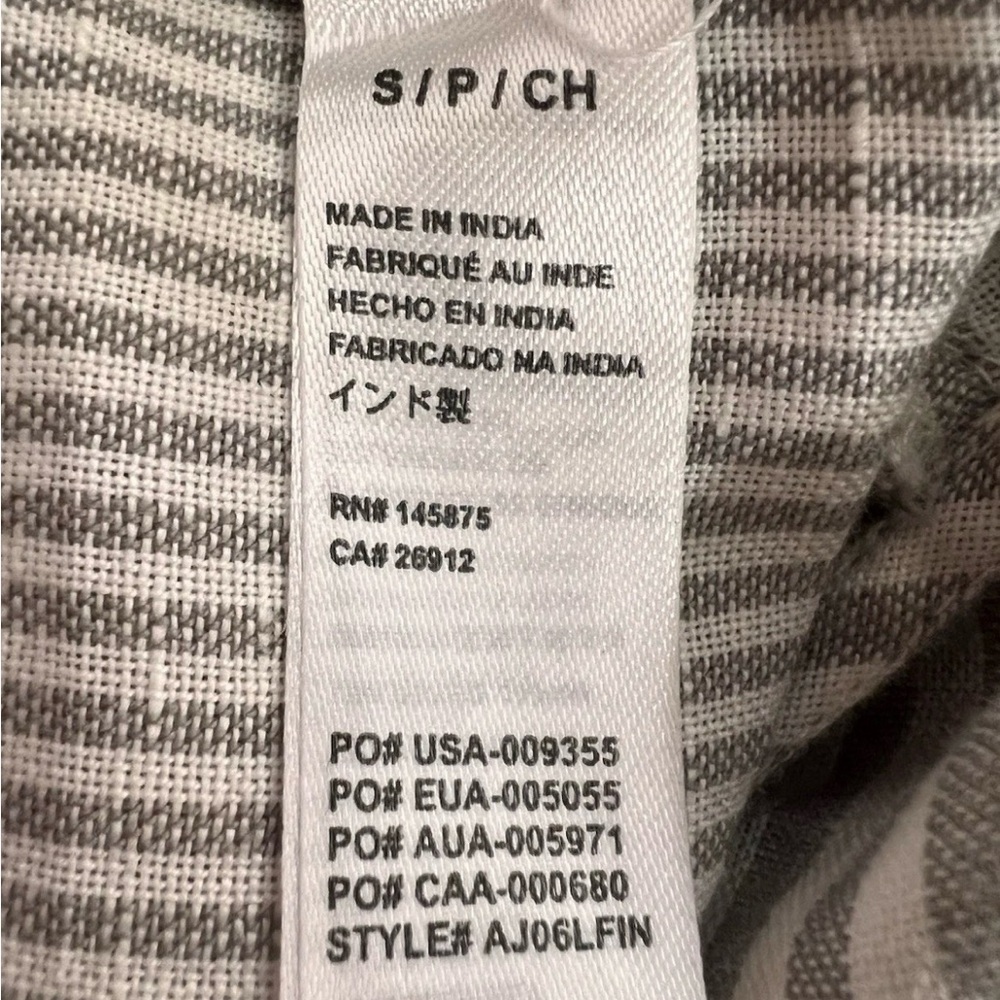 Revolve Amuse Society Fina Striped Linen Blend Overall Jumpsuit Women's Sz Small - Picture 7 of 7